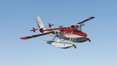 The DHC-6 Twin Otter Classic 300-G transport aircraft